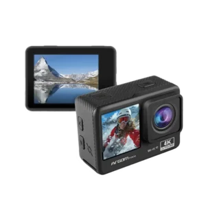 Cámara de Accion Argom Epic 88 4K 60FPS Video UHD Pantalla1.3 Pulgadas Dual Screen 128 GB Negro