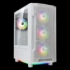 case gamdias athena m6 lite gaming mid tower atx blanco 3 x usb panel frontal malla panel vidrio templado