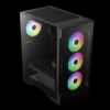 case gamdias talos e2 elite gaming mid tower negro atx 3 x usb panel frontal y lateral vidrio templado