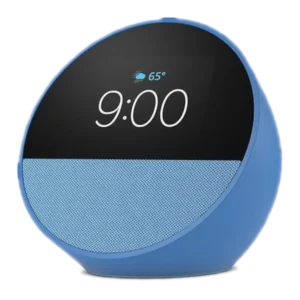 Cornetas Amazon Echo Spot Azul Smart Home Despertador Inteligente