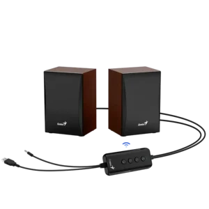 Cornetas Genius SP-HF380BT Madera 3.5MM USB Bluetooth 3W Estéreo