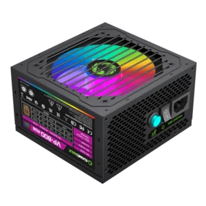 Fuente de Poder Gamemax Gaming 800W VP-800 RGB Bronze ATX 12V Iluminación LED Negro