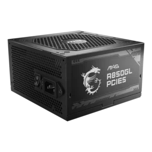 Fuente de Poder MSI Gaming 850W Mag A850GL ATX PFC 100-240V 80 PLUS Gold Sata Full Modular Negro