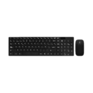 Kit Teclado Mouse Argom DPI 1000 Inalámbrico Español Multimedia Negro