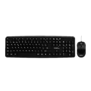 Kit Teclado Mouse Argom DPI 800 USB Español Resistente a Derrames Negro