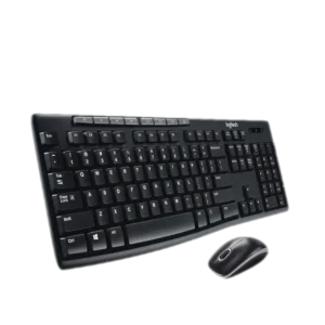 Kit Teclado Mouse Logitech MK270 3 Botones USB Español Ambidiestro Negro