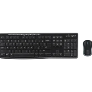 Kit Teclado Mouse Logitech MK270 Teclado Inalámbrico Español Mouse 3 Botones Baterias Teclas Multimedia Negro