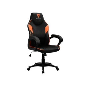 Silla Aerocool Gaming ThunderX3 EC1 Ergonomica Reclinable Reposabrazos Tecnologia AIR Negro y Naranja