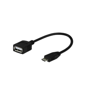 cable adaptador argom micro usb a otg hembra usb 15 cm negro