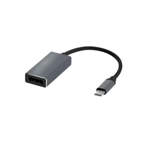 cable adaptador argom tipo c a display port 15 cm negro