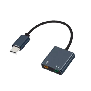 cable adaptador argom tipo c to stereo audio negro
