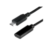 cable argom usb tipo c a tipo c 1.8 mts negro