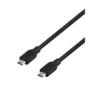 cable de carga genius trasnferencia de datos usb 21 cm negro