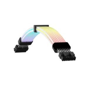 cable de extension gamemax psu argb light vga 3x8pin b negro