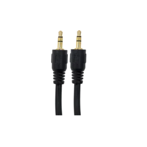 cable jemip de audio macho a macho 3.5 mts negro
