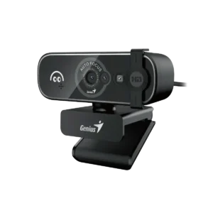 camara webcam genius facecam open con reconocimiento facial led fhd 1080p usb negro