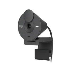 camara webcam logitech brio 300 fhd foco fijo usb gris oscuro
