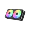 enfriador liquido gamemax iceburg 120 infinity rgb 4 pines 180 w lga 1700 amd am5 blanco (copy)