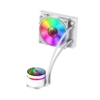 enfriador liquido gamemax iceburg 120 infinity rgb 4 pines 180 w lga 1700 amd am5 blanco