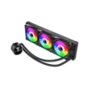 enfriador liquido gamemax iceburg 120 infinity rgb 4 pines 180 w lga 1700 amd am5 blanco (copy)