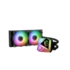 enfriador liquido gamdias aura gl240 v2 3 pines argb lga 1851 intel y amd carcasa giratoria blanco (copy)