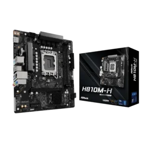tarjeta madre asrock h810m h matx socket lga 1851 2x ddr5 sata usb hdmi
