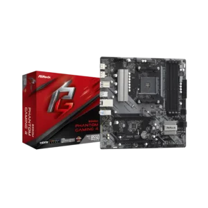 tarjeta madre gaming 4 asrock b550m phantom matx socket am4 4x ddr4 sata usb hdmi