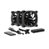 ventilador aerocool astro 12 pro kit 3 en 1 argb rpw hub h66f control remoto negro