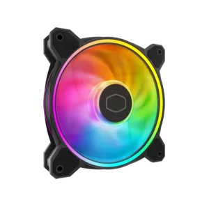 ventilador cooler master mf120 halo 2 doble led argb rpm negro