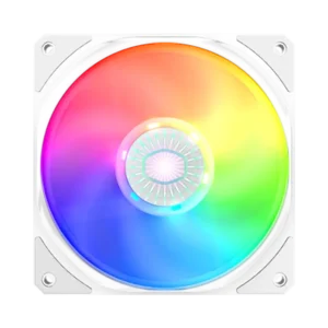 ventilador cooler master sickle flow 120 doble led argb rpm blanco
