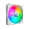 ventilador cooler master sickle flow 120 doble led argb rpm blanco