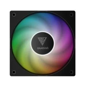 ventilador gamdias notus m1 1201 argb rwm aspa invertida incluida negro