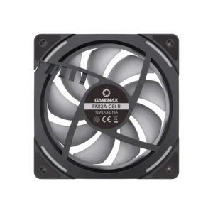 ventilador gamemax fn12a c81 reverse led argb rpm aspa invertida negro