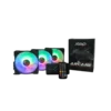 ventilador jemip arcane kit 3 en 1 hub control remoto argb negro