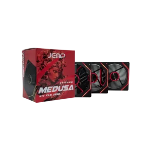 ventilador jemip medusa kit 3 en 1 argb rpm negro