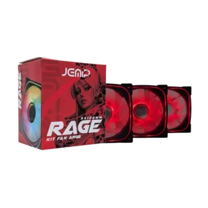 ventilador jemip rage kit 3 en 1 argb rpm negro